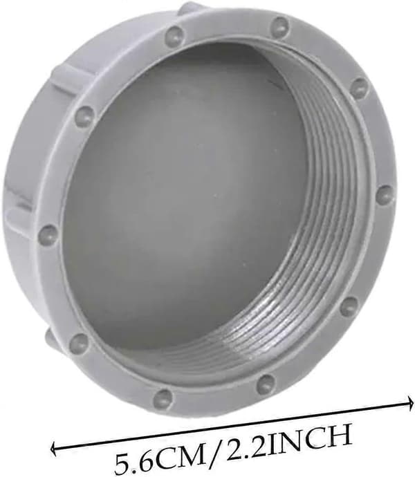 Sink Drain Pipe Blind Plug, Replacement Part with Internal Thread, 5.6 cm, Appliance Trap for Laundry Room (FMY)