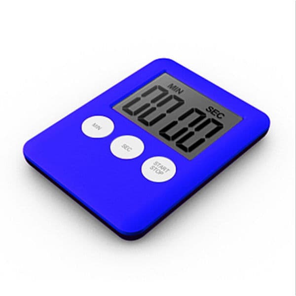 Digital timer med magnet - Kjøkken blå