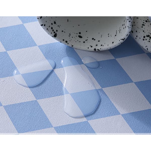 PVC-pöytäliina 120*120cm (sininen)