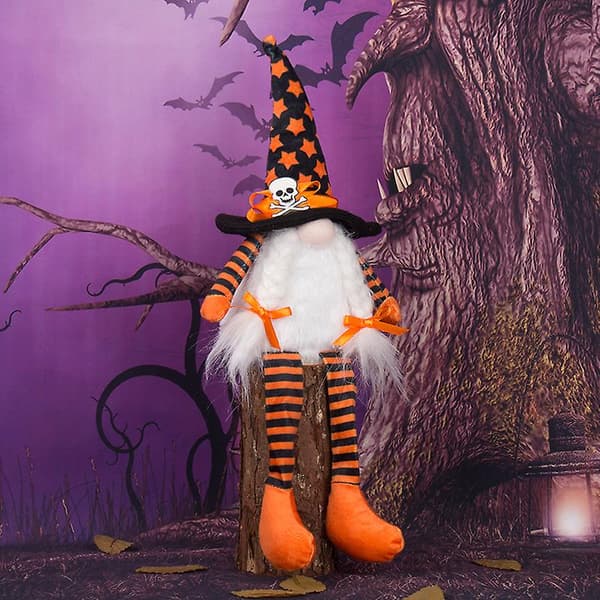 Bordplassert Ansiktsløs Heksedukke Halloween Dekorativ Festlig Pynt