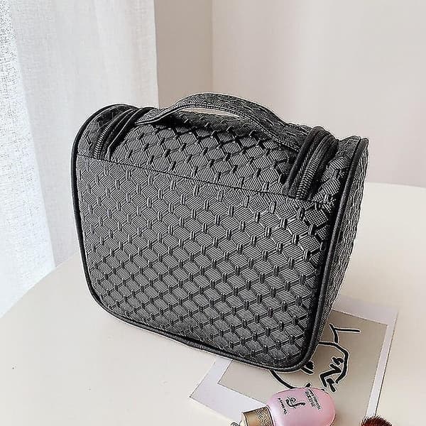 Kvinders tasker Mode ternede håndtasker Trendy kosmetiktaske Piger Makeupboks Skønhedsopbevaring Stor taske