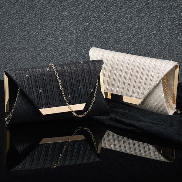 Clutch-tasker til kvinder, aftentasker og clutches til kvinder, sort black