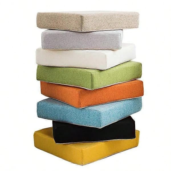 High-Density Foam Seat Cushion, 50x50x5cm Lightweight & Comfortable (Light Brown) Light brown