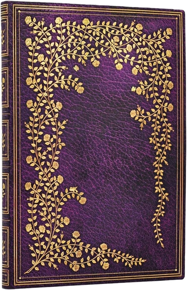 New York Rose (Gilded Age) Midi Foret Blød Indbundet Journal (Med Elastikbånd)