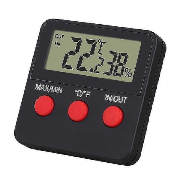 Digital reptilhygrometertermometer för ormtank, fuktighets- och temperaturmätare med fjärrsensor