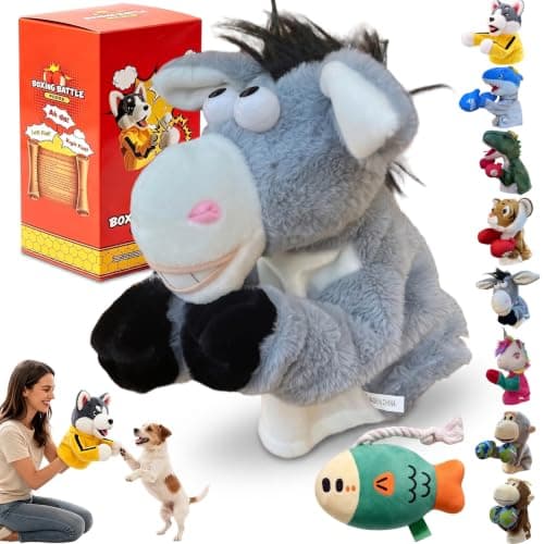 2026 Uppgraderad Punching Puppet Boxningsdjursdocka, Punching Handdocka med ljudeffekter, Åtta djurstilar Boxningsdockor för små hundar 1pc-e 1pc-e