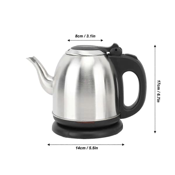 1.2L Electric Kettle Stainless Steel Automatic Shut-off Fast Efficient Boiling 1350W Water Heater