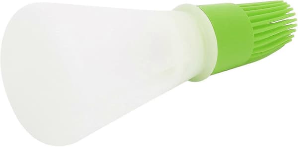 Silikoniöljyharja pullolla, lämpötilankestävä keittiön öljyannostelija (vihreä)