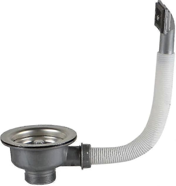 Diskho 114mm Droppkorg Sil och Rektangulärt Överlopp, Rostfri Diskho Korgsil Ft