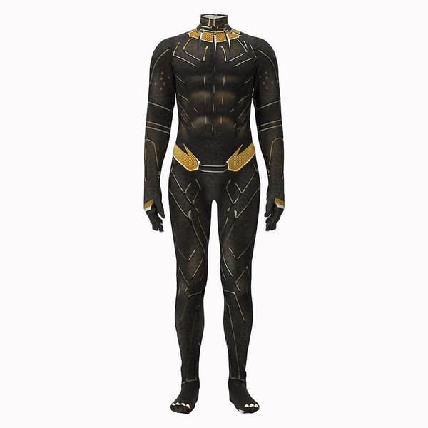 Black Panther Bodysuit Cosplay-drakt for barn 100 cm 100cm