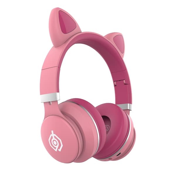 Kattøre Tann Headset Hodebånd Trådløs Lys Opp Søte Kattører Led