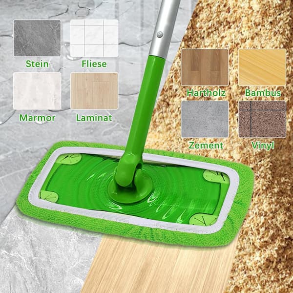 8 erstatningsputer Swiffer mopp gjenbrukbare Swiffer støvmopp erstatningsputer, Swiffer gulvmoppklut, gjenbrukbart trekk 8 8 8