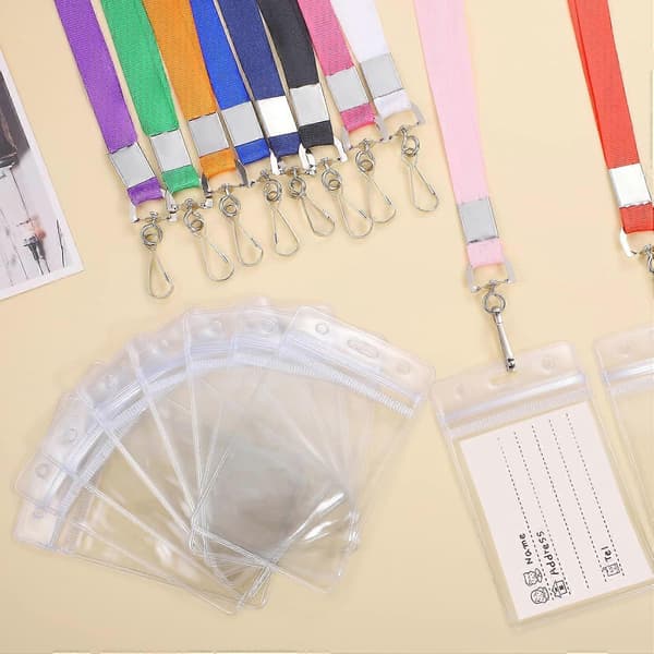 12-pack Cruise Lanyards with ID Card Holder, Durable Lanyard with Waterproof ID
