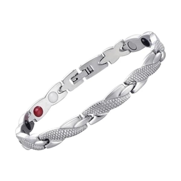 Magnetarmband Hälsoarmband SILVER Silver Silver