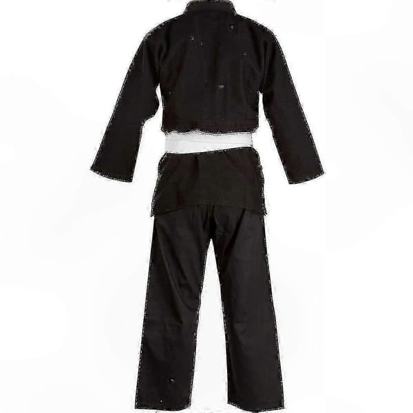 Judodräkt för studenter - Svart bomullskampsportsutrustning Black 130cm Black 130cm
