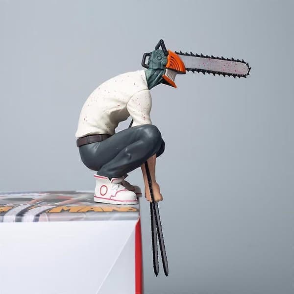 Chainsaw Man legetøjsfigur Denji actionfigur actionfigur anime dukke legetøj gave pressende boblepynt model