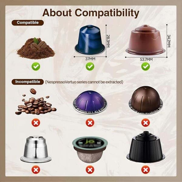 Portable Travel Kettle, Fast Heating 3-in-1 Portable Coffee Maker 12V, 4-6 Minute Automatic Heating, Large Capsules, Ground Coffee