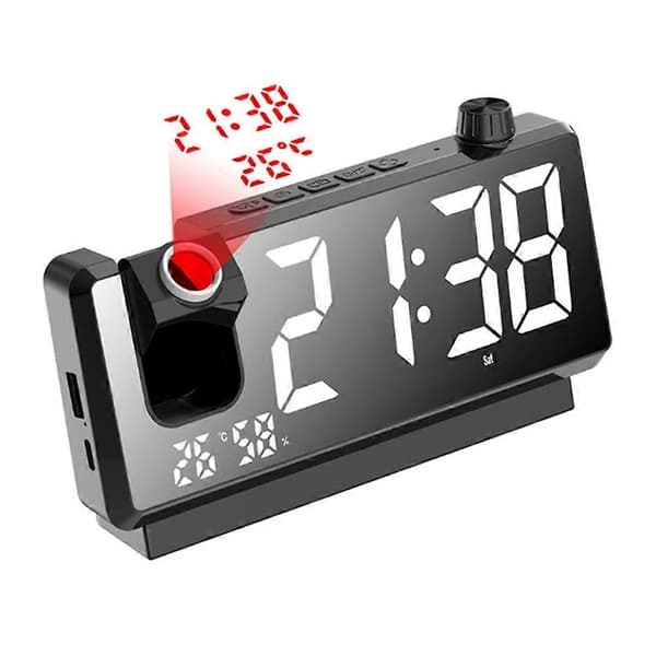 Projection Alarm Clock HD LED Display Smart Projection Clocks B (FMY)