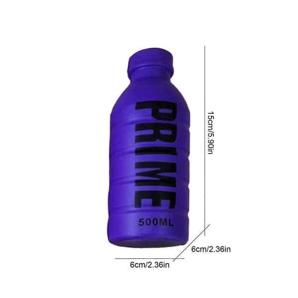 Prime Bottle Blød Squishy Legetøj - Klem Stressaflastende Legetøj til Børn & Voksne Lilla Purple