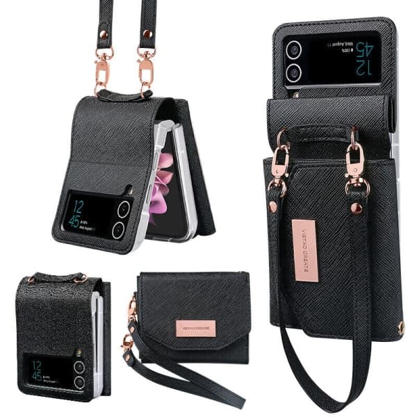 Etui til Samsung Galaxy Z Flip 3 4 5G Sort, Samsung Z FLIP 3