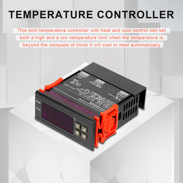 Digital temperaturregulator 30A MH1230A AC220V Effektiv kjøle- og varmekontroll