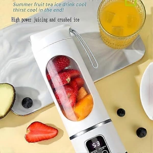 Portable Blender with 12-Blade Precision Cutting, USB-C Fast Charging, Leak-Proof, Purple
