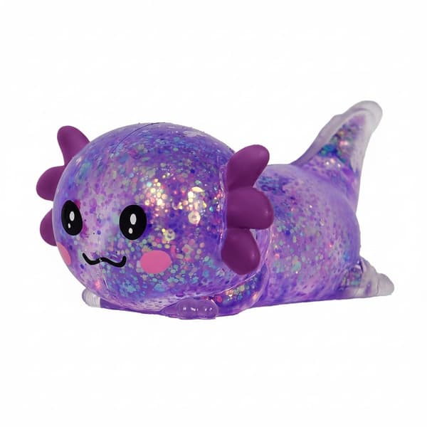 10 cm Grønn Glitter Krypende Axolotl Squishy Sakte Stigende Grønn Green