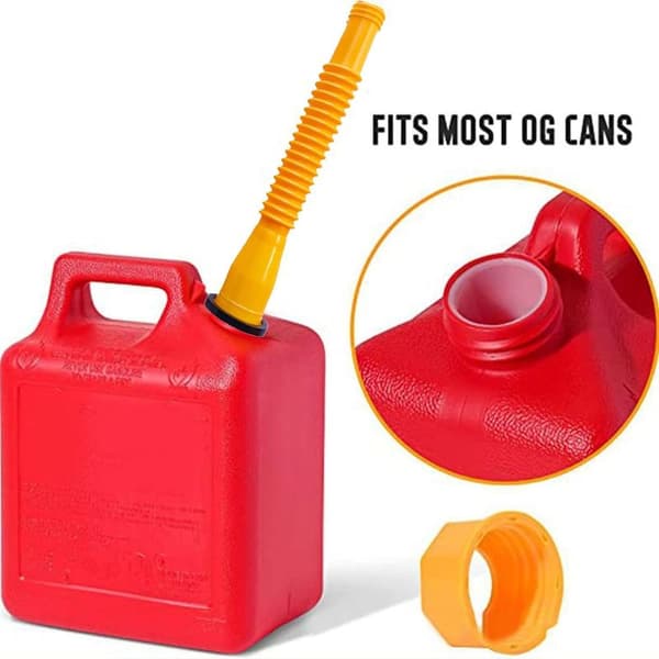Oil Can Replacement Spout, Robust, Leak-Proof, Non-Slip, Flexible Polyethylene and PP Spout for Easy Installation