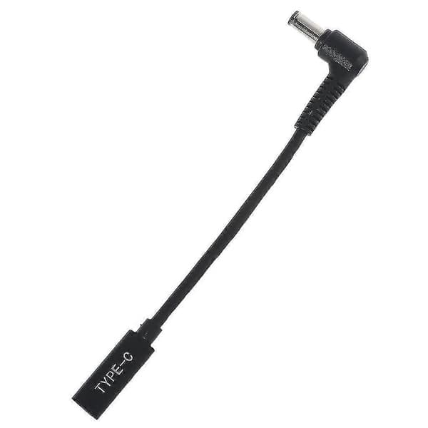 Typ C Hunn Til DC 6.0x0.6mm Strømforlengelseskabel For Laptop Svart