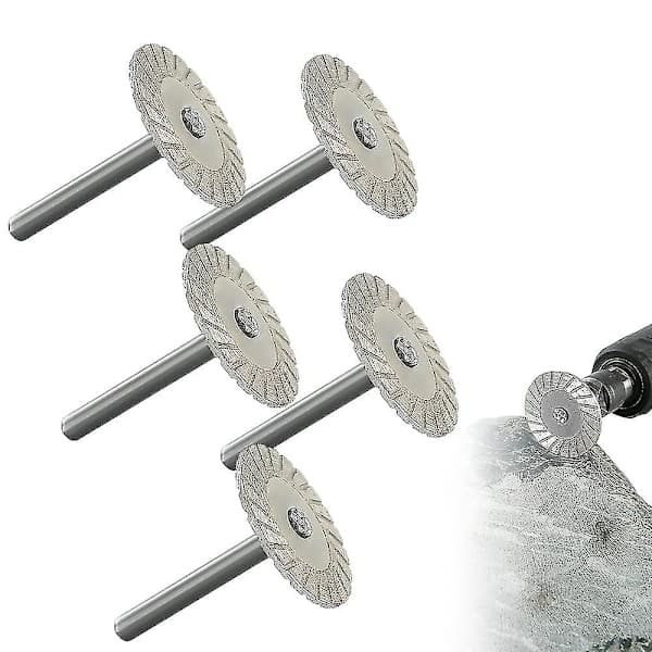 40 mm diamantklinge med 6 mm skaft kappeskive for gravering og kapping av fliser, granitt, marmor, keramikk