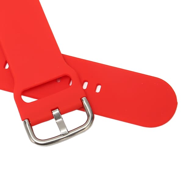 Replacement Band 20mm Waterproof Soft Silicone Quick Release Strap for Garmin Fenix 7S Red-FX-