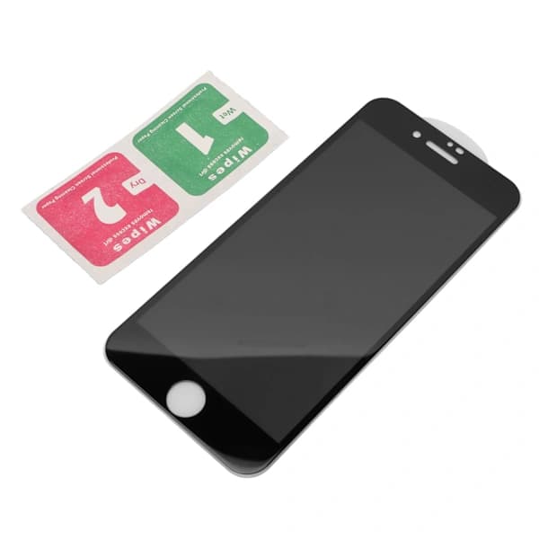 Yksityinen näytönsuoja Peep Proof Full Coverage karkaistu lasikalvo iPhone 8 7:lle