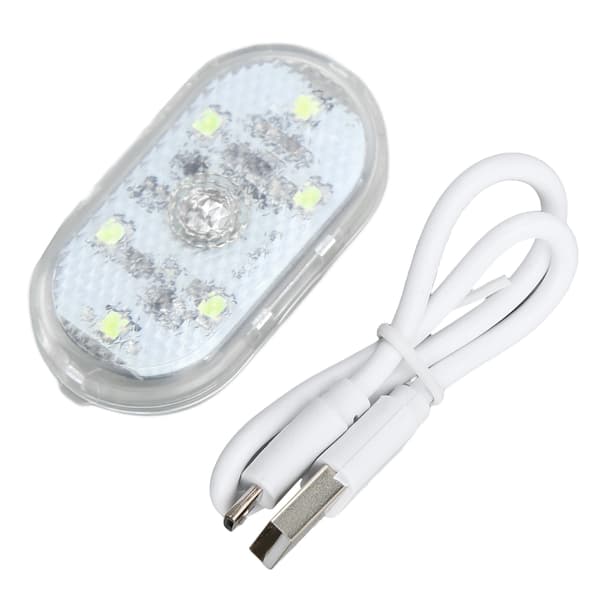 LED Car Lamp with Touch Control, Mini Night Atmosphere Light for Car Interior, Built-in Battery, Ice Blue