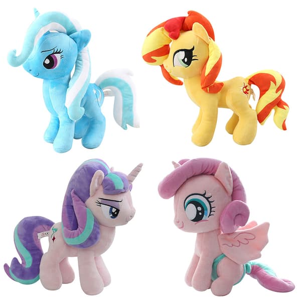 Söt Häst Sunset Shimmer Plyschdocka Leksak Söt Barnpresent Helt Ny