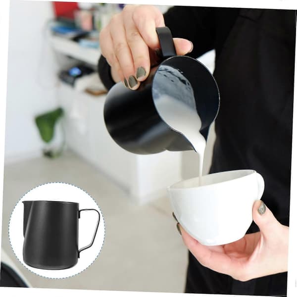 Mælkeskummer i rustfrit stål til Latte Art Espresso Kaffe Nem at rengøre Rustfri overflade