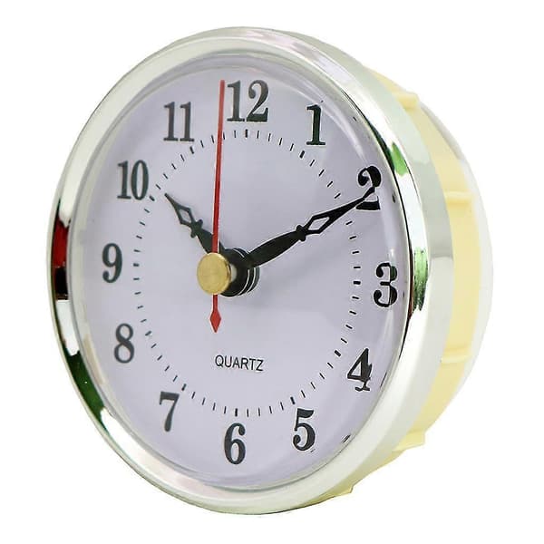 80mm/3.15 inch Classic Clock Quartz Movement Insert Black Metal Clock Round