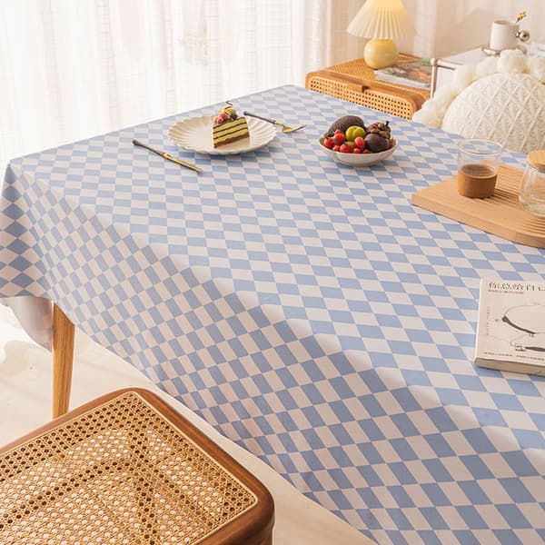 PVC-pöytäliina 120*120cm (sininen)