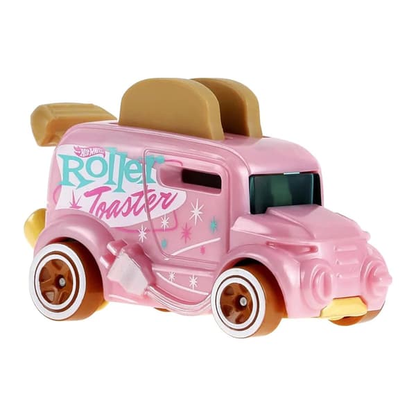 Hot Wheels Pink Roller Toaster Die-Cast Car, 39/250, 1:64 Scale