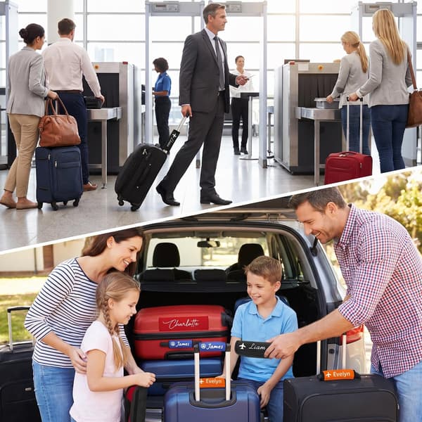 Personalized Name Luggage Handle Wrap, Durable Single Letter Handle Cover, Easy to Install Suitcase Grip