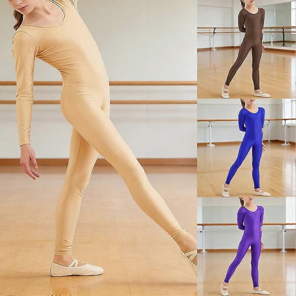 Gymnastikdragt til piger, åndbar og let til ballet, sort, 7-9 år Black 7 9