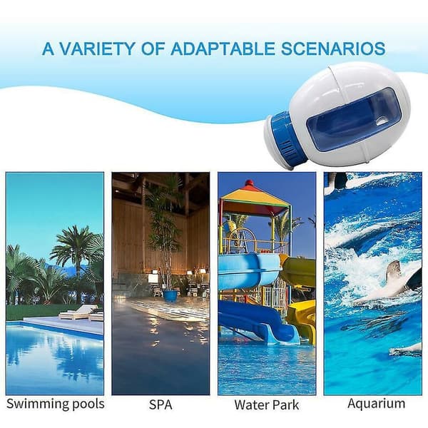 Poolrengöring Flytande Kemisk Sterilisator Klor Dispenser Pool Teleskopisk Vattendispenser