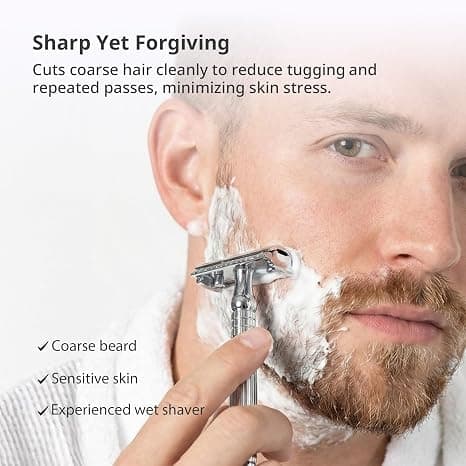 Dorco STP301 Prime Platinum Double Edge Barberblade 100-pak Premium Rustfrit Stål for en Glat og Præcis Barbering