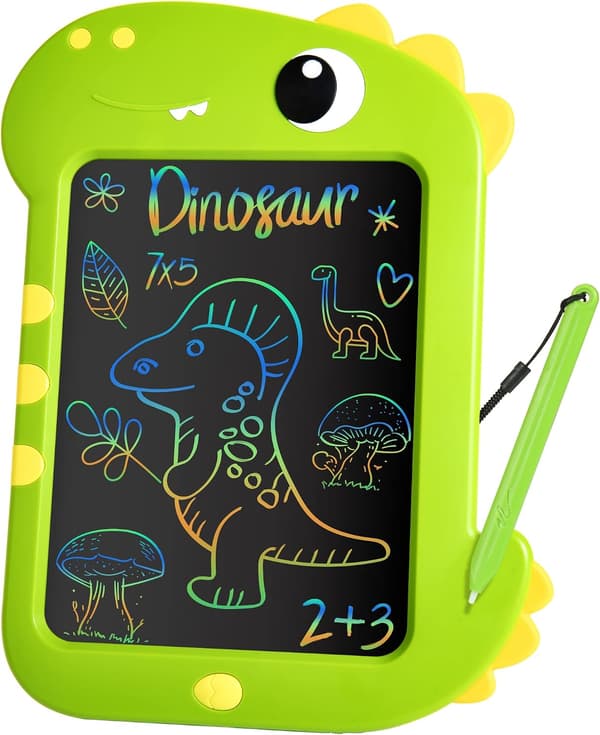 LCD-skrivetavle for barn - 8,5 tommer graffitiplate elektronisk tegnebrett pedagogisk dinosaurleke bursdagsgave