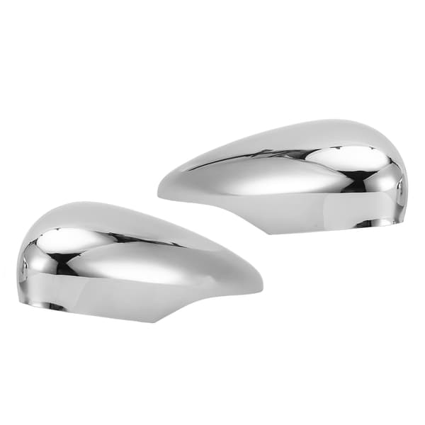 2 stk. sidespeildeksel sølvkrom 8A6117K747CA erstatning for Ford Fiesta MK7 2009-2015