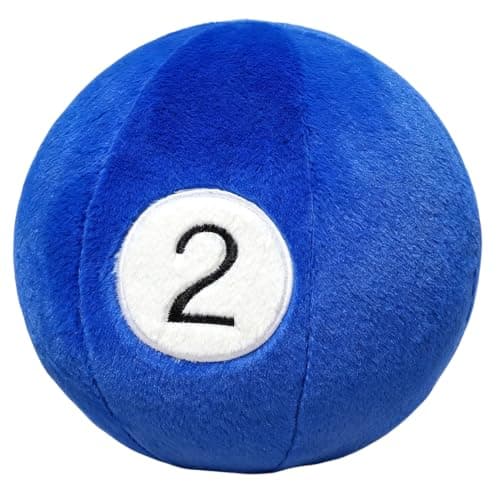 Simulated Billiard Ball Stuffed Pillow, Soft Rabbit Plush Round Cushion Yellow 9 Yellow 9