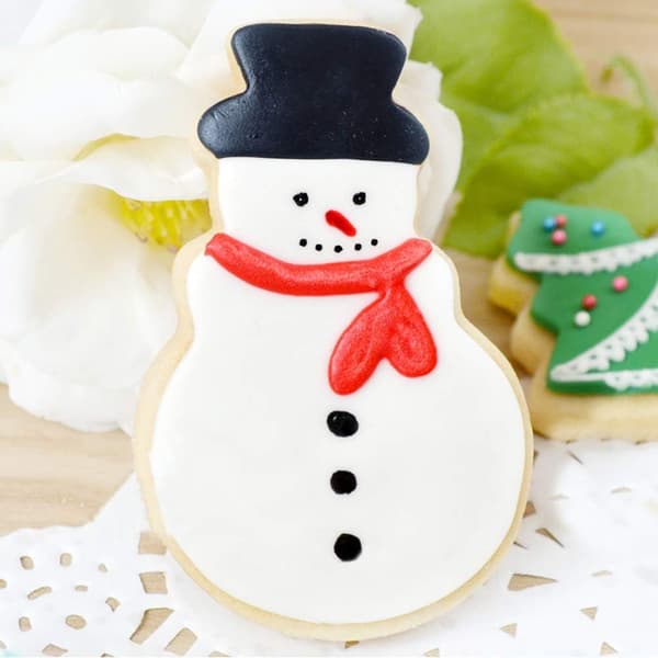 Julkakformset Rostfritt Stål Snöflinga, Julgran, Ren, Pepparkaksgubbe, Snögubbe för Barn