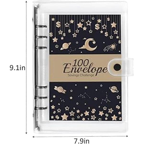 Money Saving Challenge Book | 100 Envelopes Wallet Folder | Fun Organized Cash