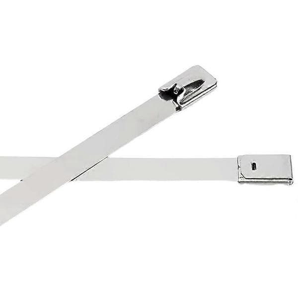 Praktiske og smukke 200 mm kabelbindere x 100 (A4 rustfrit stål)