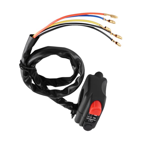 7/8 inch Motorcycle Handlebar Mounted On Off Kill Switch with Connecting Wires