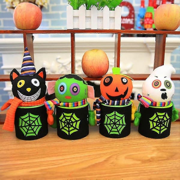 Halloween spindelvev godteri snacksposer kake mat oppbevaringsbokser unike gaveesker